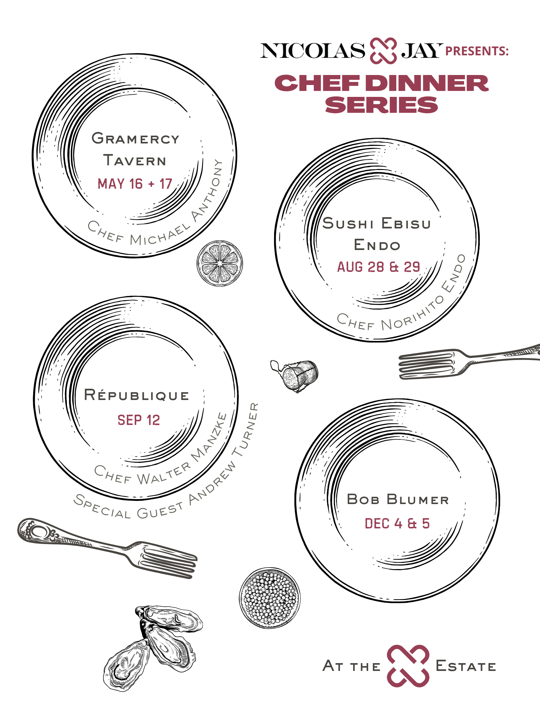Print Chef Dinner Series
